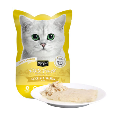 Kit Cat Petite Pouch 70g – Chicken & Salmon (1 Box -24pcs)